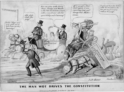 The Man Who Drives the Constitution, published by J Childs, New York by Edward Williams Clay